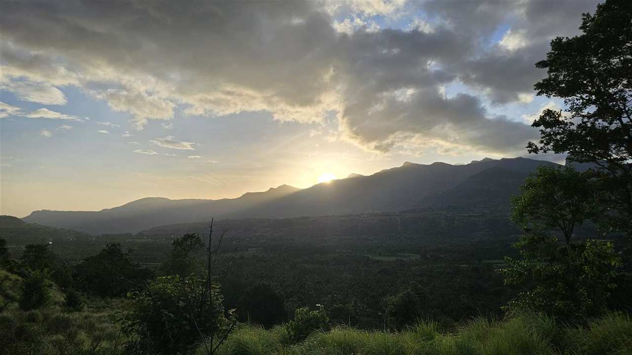 Sunset over the Western Ghats