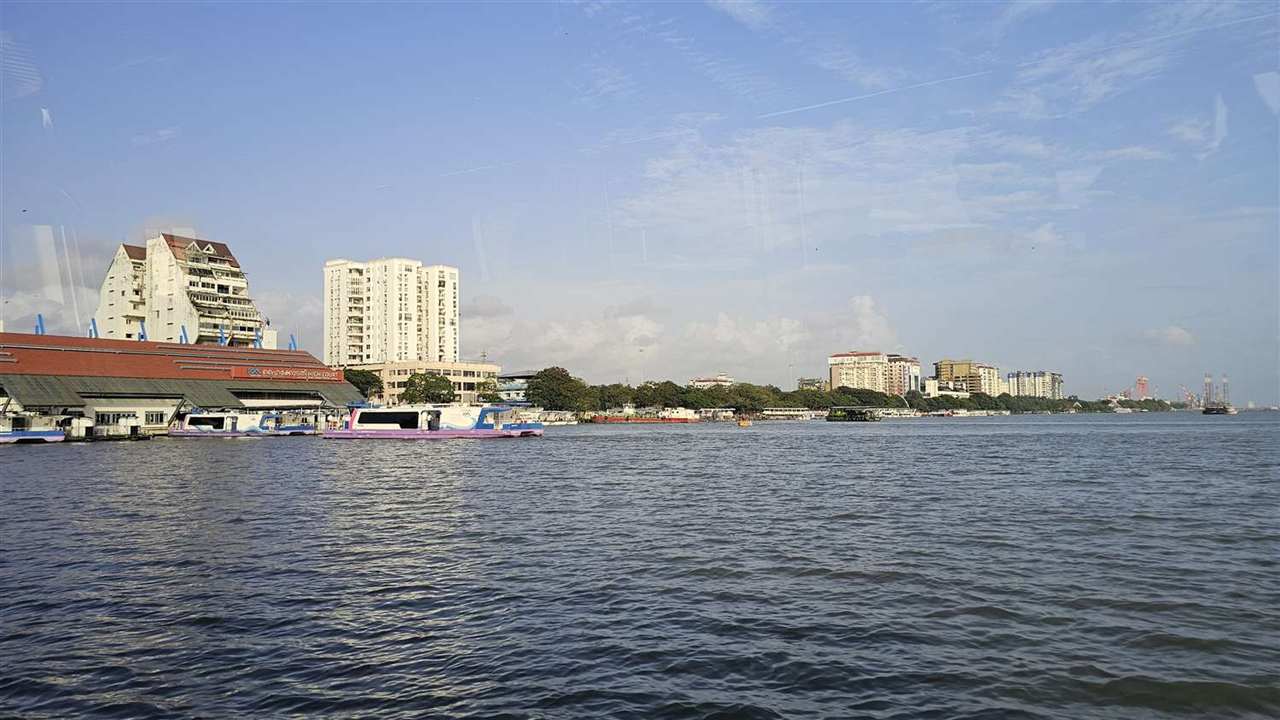 Kochi harbour and the water metro